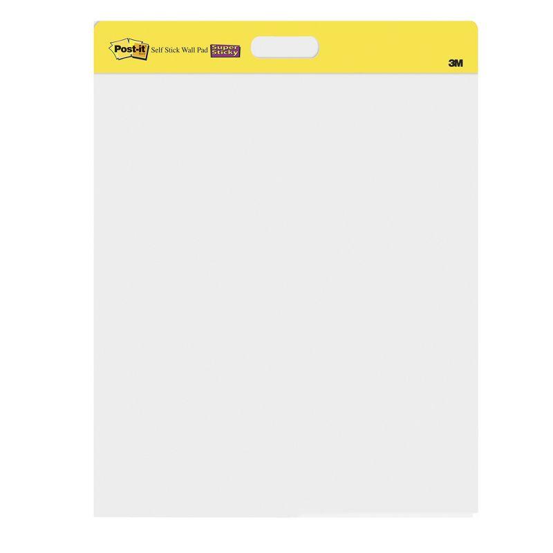 White Self-Stick Wall Pad with Command Strips, 20 Sheets