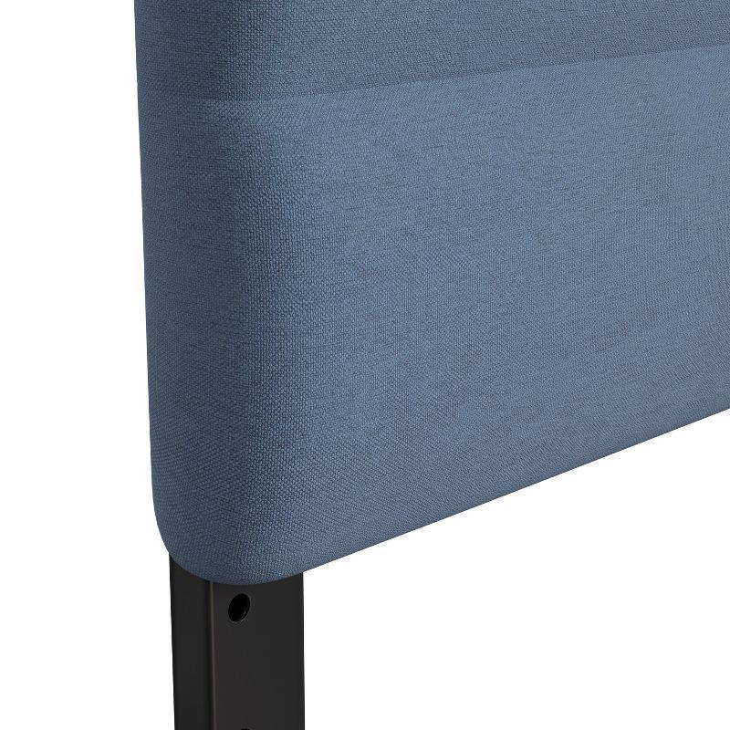 Flash Furniture Paxton Full Channel Stitched Fabric Upholstered Headboard, Adjustable Height from  44.5" to 57.25" - Blue