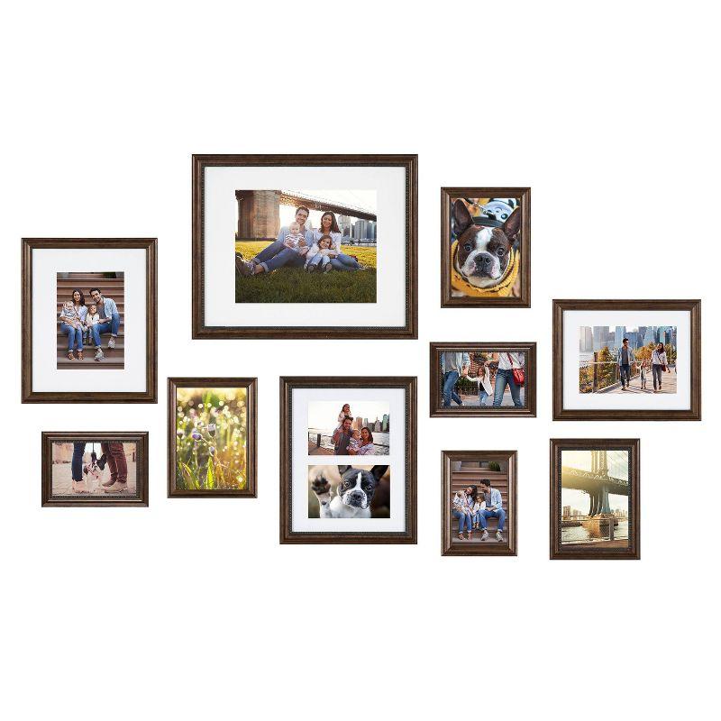 White Traditional Wall Picture Frame Set - 10 Piece