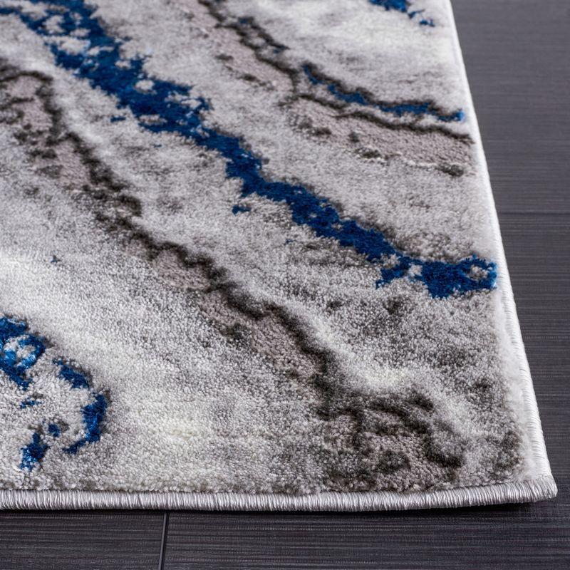 Wade Logan® Swindle Abstract Gray/Blue Area Rug
