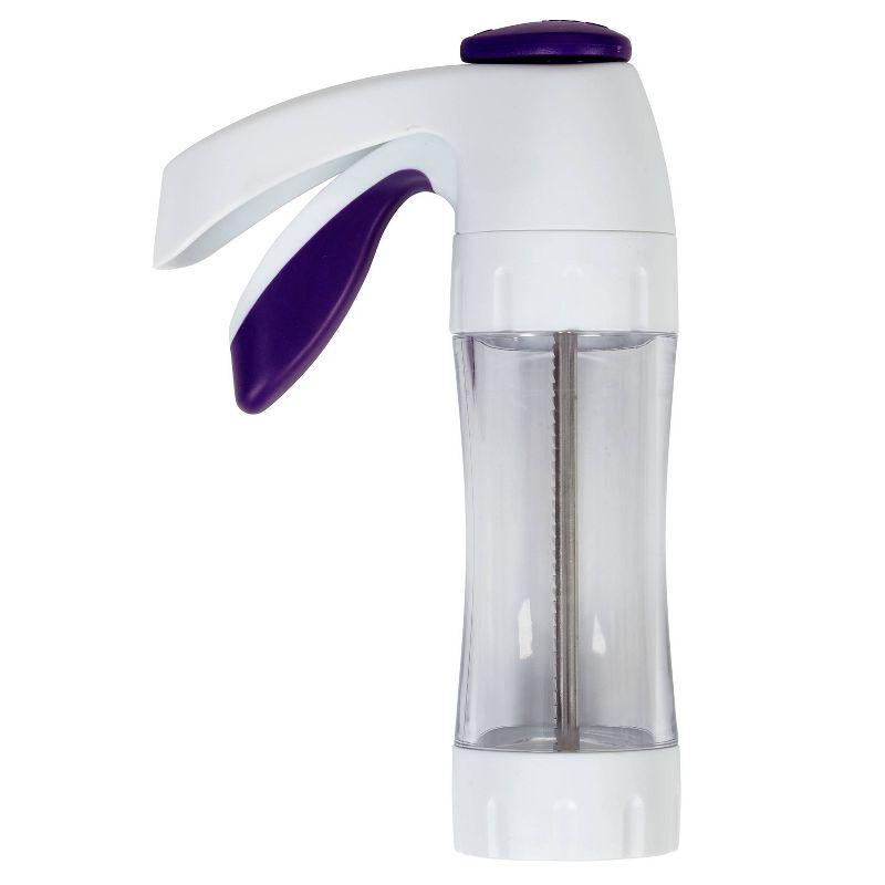 Ergonomic Clear Barrel Cookie Press with 12 Discs