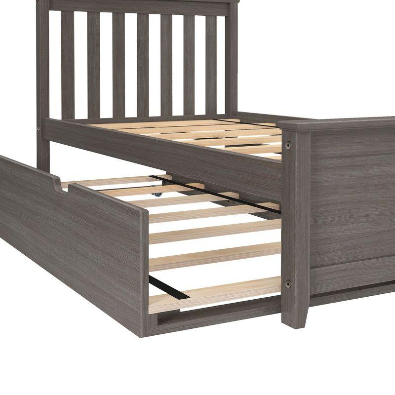 Max & Lily Twin-Size Bed with Trundle, Clay