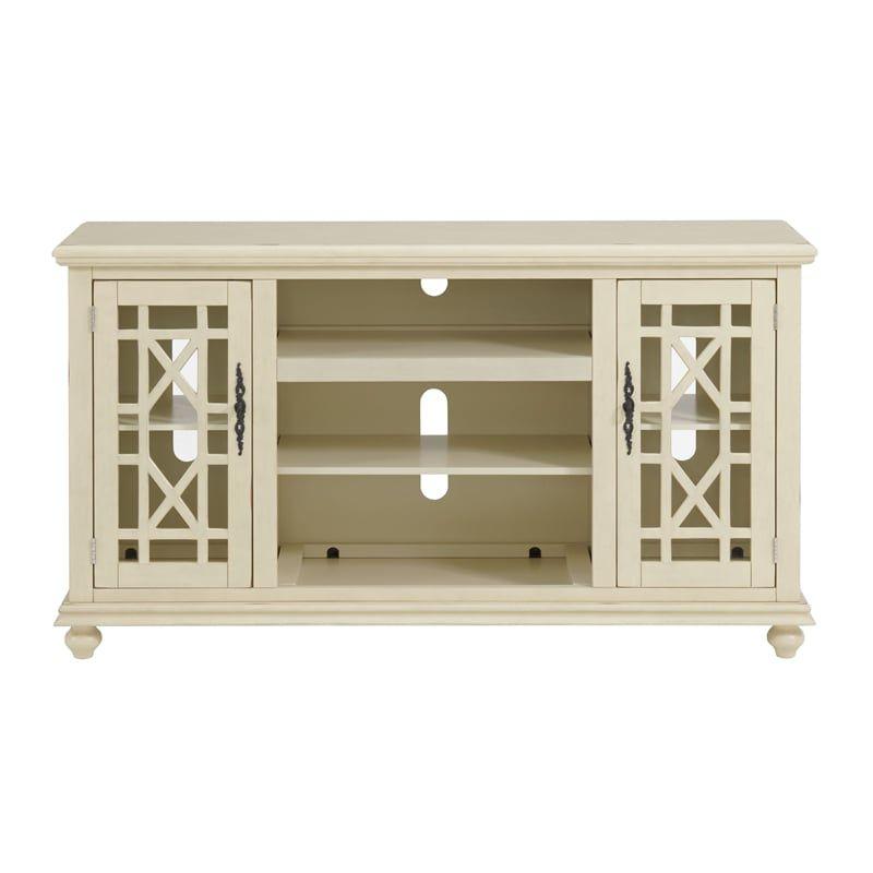 Martin Svensson Home Elegant 2 Door Antique White 63" TV Stand