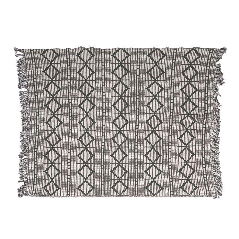 Bloomingville Hand Woven Throw Blanket