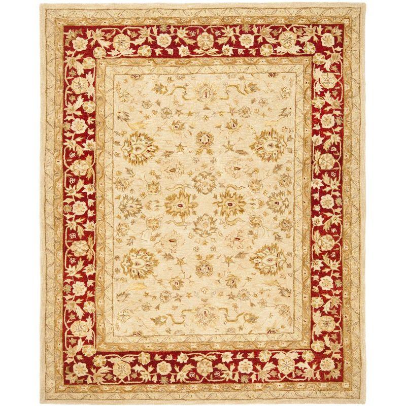 Anatolia AN522 Hand Tufted Indoor Area Rug - Ivory/Red - 9'x12' - Safavieh