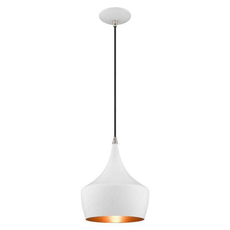 Schultz Single Light Metal Dimmable Pendant