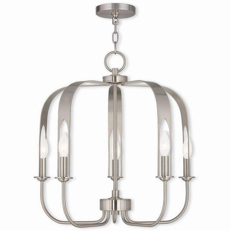 Livex Lighting Addison 5 - Light Chandelier in  Brushed Nickel