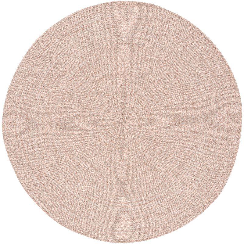 Braided BRA201 Hand Woven Indoor Machine Washable Area Rug - Natural - 6' Round - Safavieh