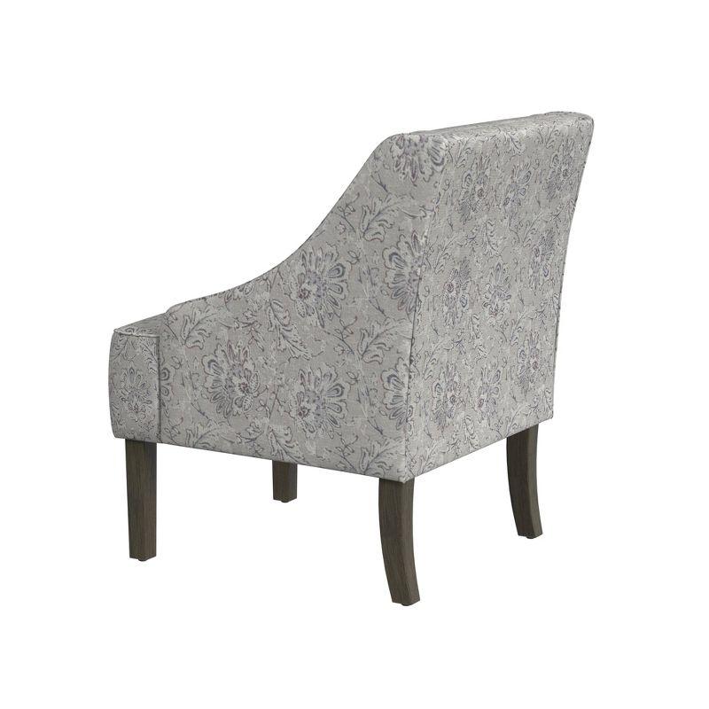 Classic Swoop Arm Chair Jacobean Print - HomePop