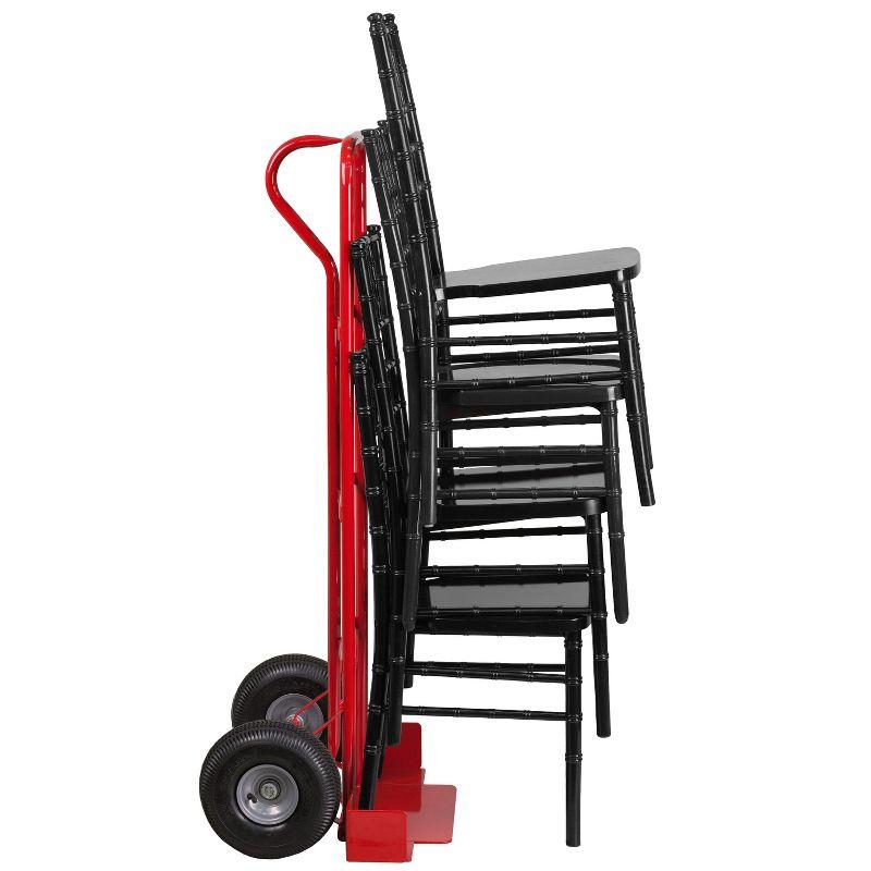 Emma and Oliver Red Chiavari Stack Chair Dolly - Party Event Rental Furniture