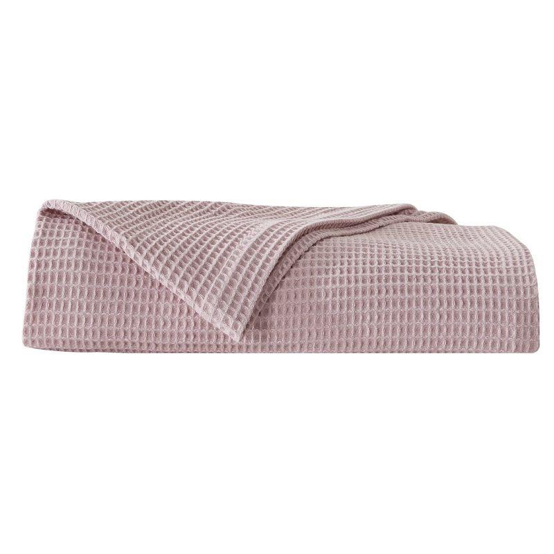 Solid Cotton Waffle Weave Blanket