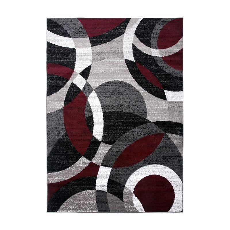 World Rug Gallery Geometric Circles Area Rug