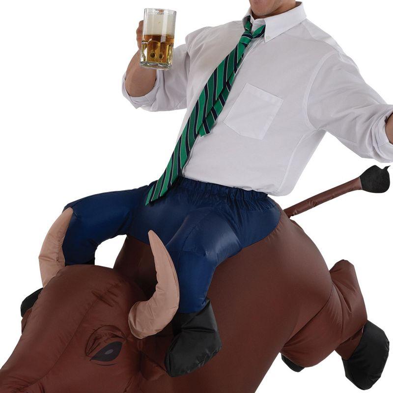 Amscan Inflatable Bull Rider Adult Costume | One Size