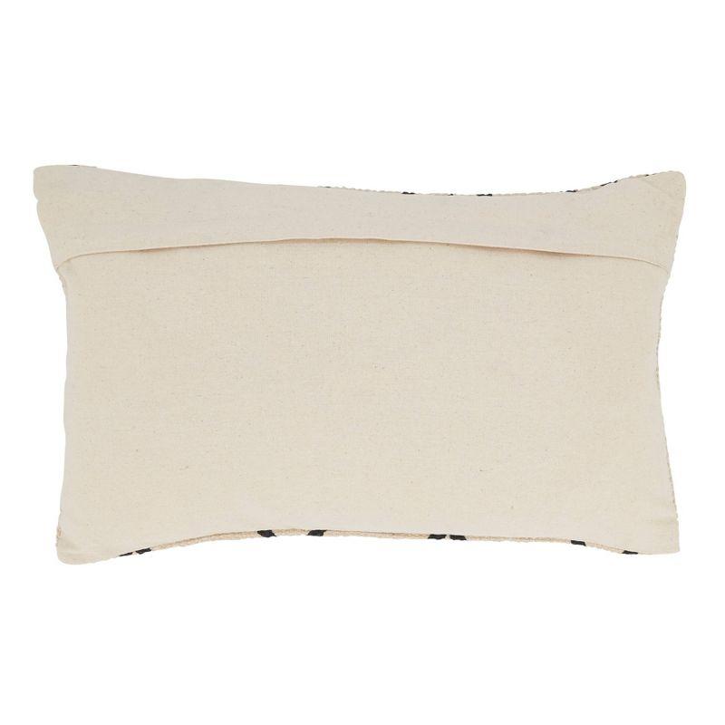 Saro Adah Collection Geometric Cotton Throw Pillow