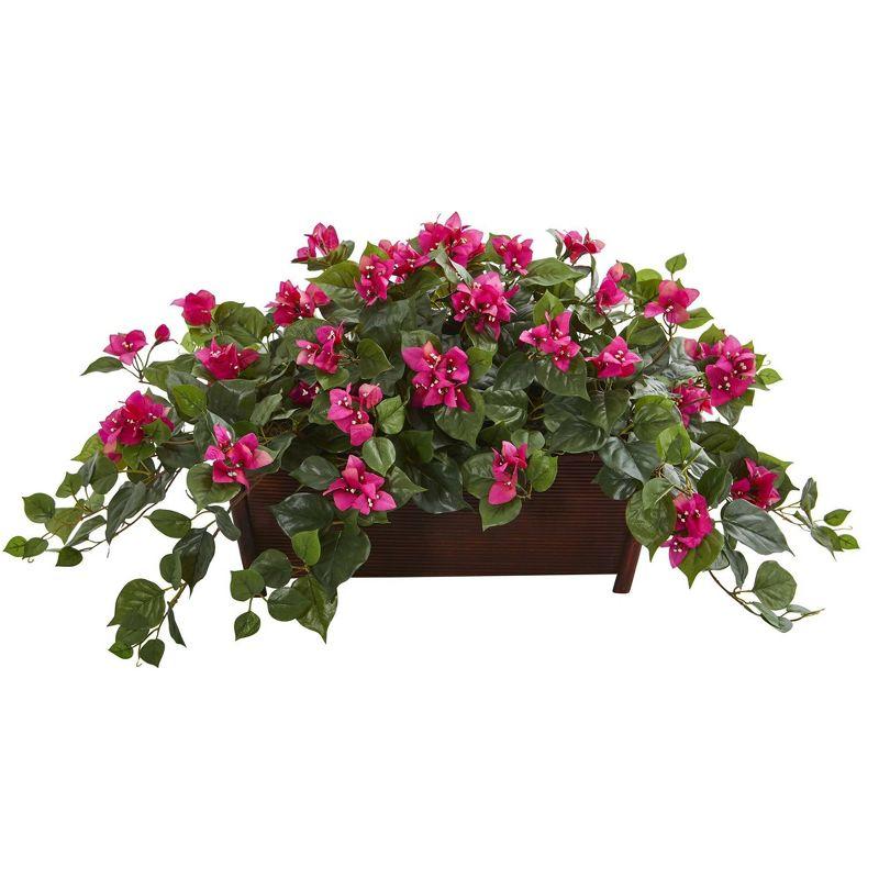 Summer Vibrance 32" Outdoor Potted Bougainvillea Arrangement in White