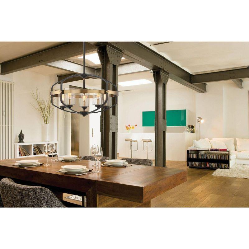 Savoy House Kirkland 5 - Light Pendant in  English Bronze/Warm Brass
