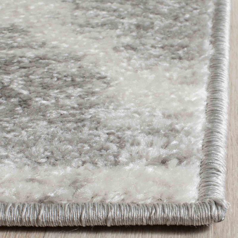 Adirondack ADR120 Power Loomed Area Rug - Silver/Ivory - 6'x6' - Safavieh.