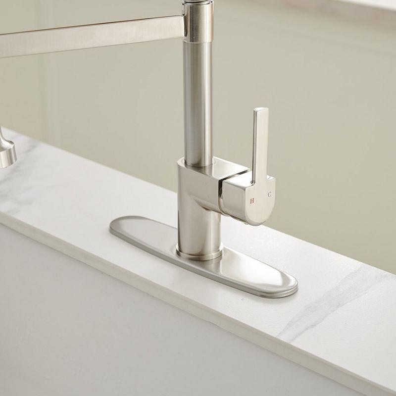 Pull Down Single Handle Kitchen Faucet with Accessories