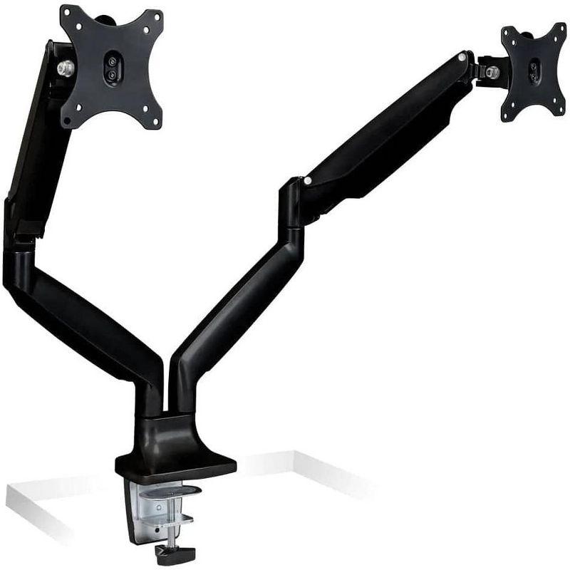 Dual Monitor Adjustable Arm Desk Mount with Gas Spring