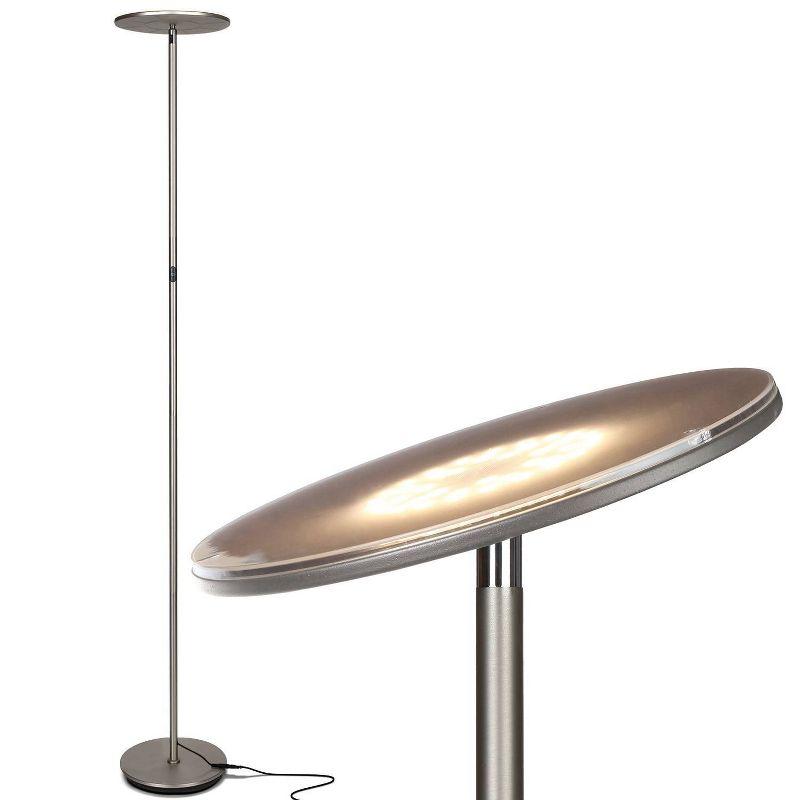 Brightech Sky Flux Industrial 63" Dimmable LED Floor Lamp with Adjustable Head