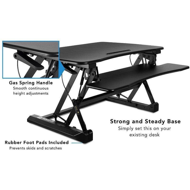 Adjustable Metal Base Standing Desk Converter