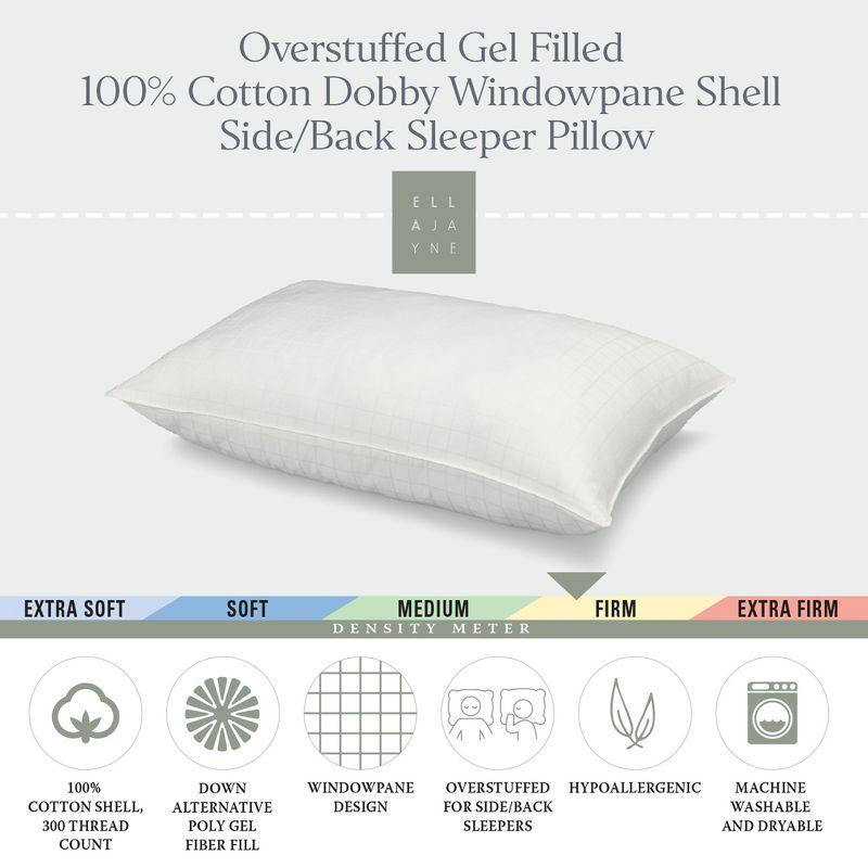 White Cotton Dobby-Box Shell Down Alternative Pillow