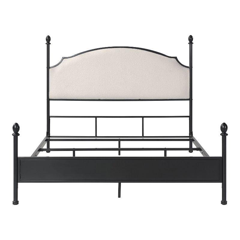 Blakesburg Upholstered Metal Four Poster Bed