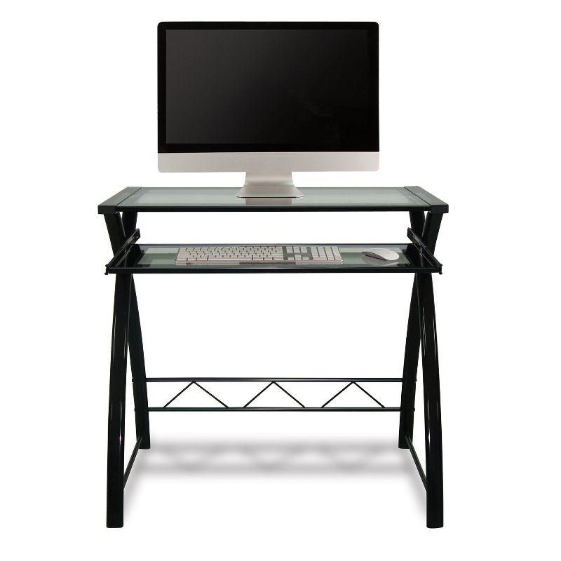 Bello Computer Desk - Sleek High Gloss Black Finish - CD8855