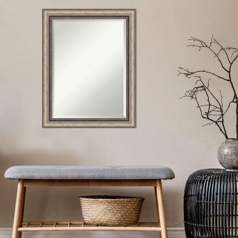 Lyla Ornate Silver and Bronze Framed Bathroom Mirror