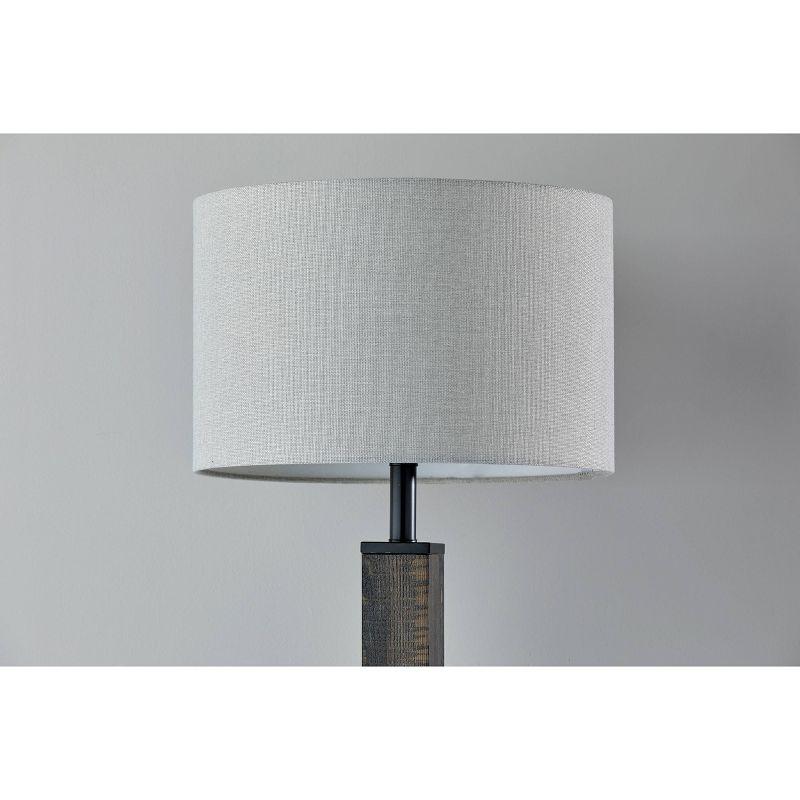 Kona Table Lamp Black - Adesso: Rustic Industrial Design, 3-Way Rotary Switch, Ambient Light