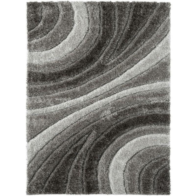 Luxe Weavers Modern Shag Geometric Area Rug