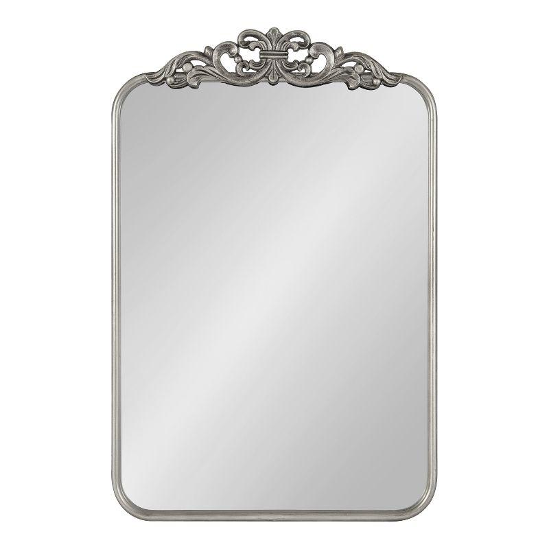 Kate and Laurel Laubry Ornate Framed Wall Mirror, 20x30, Silver