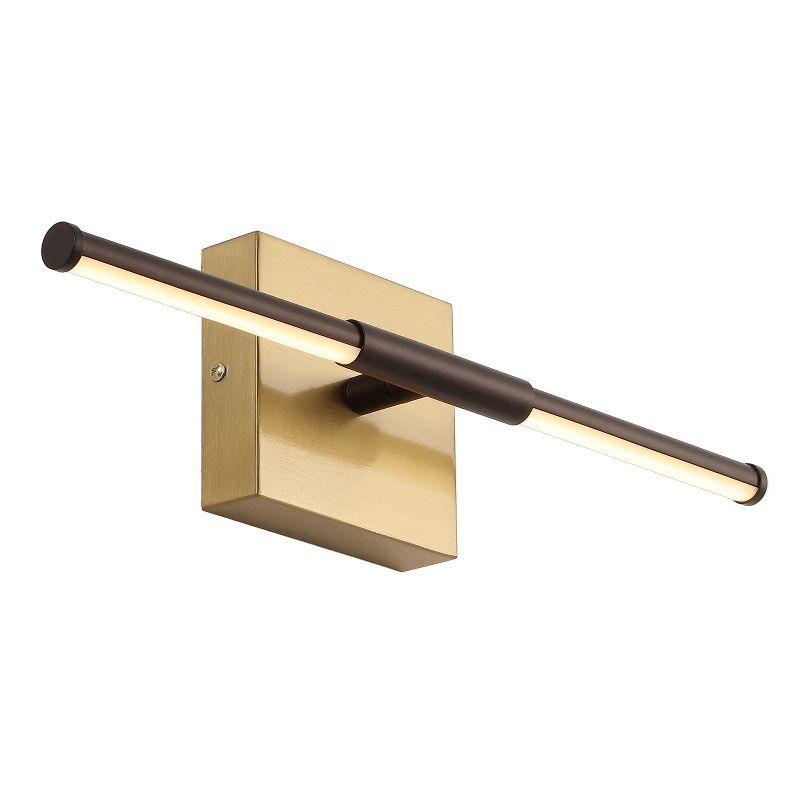JONATHAN Y Makena 16.25" Modern Minimalist Dimmable Integrated LED Metal Wall Sconce, Oil Rubbed Bronze