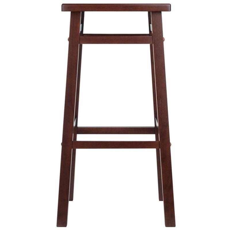 Transitional Walnut Wood Carter Bar Stool 29" Height