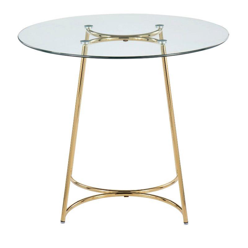 35" Cece Tempered Dining Table - LumiSource