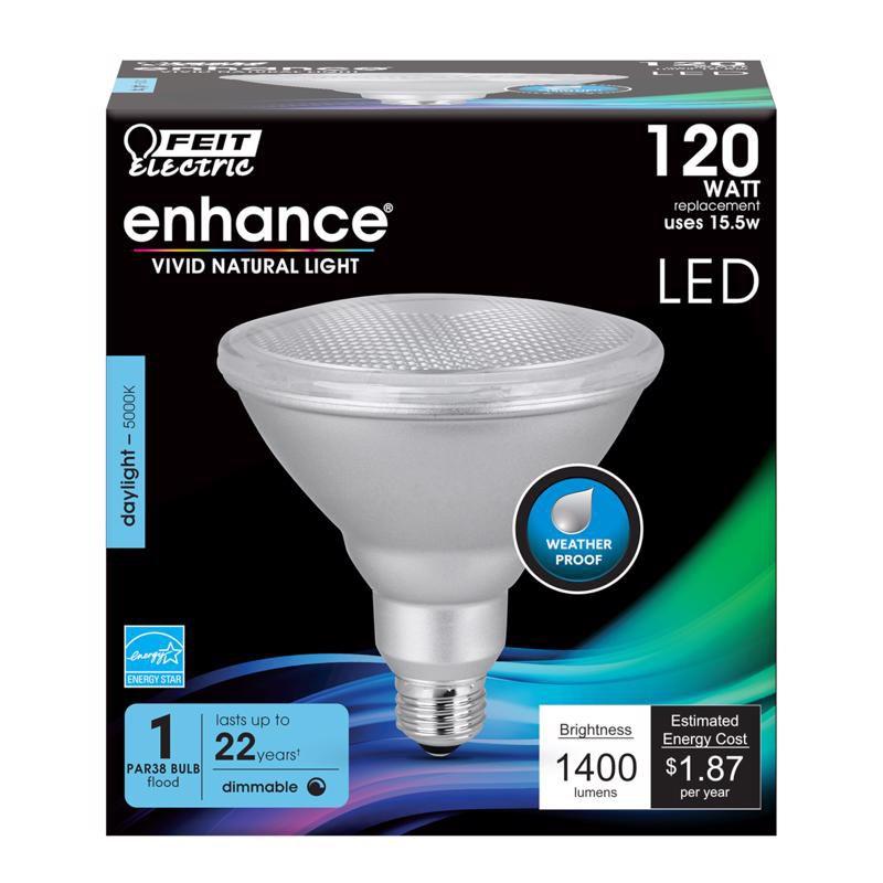 Feit Electric Enhance PAR38 E26 (Medium) LED Bulb Daylight 120 Watt Equivalence 1 pk