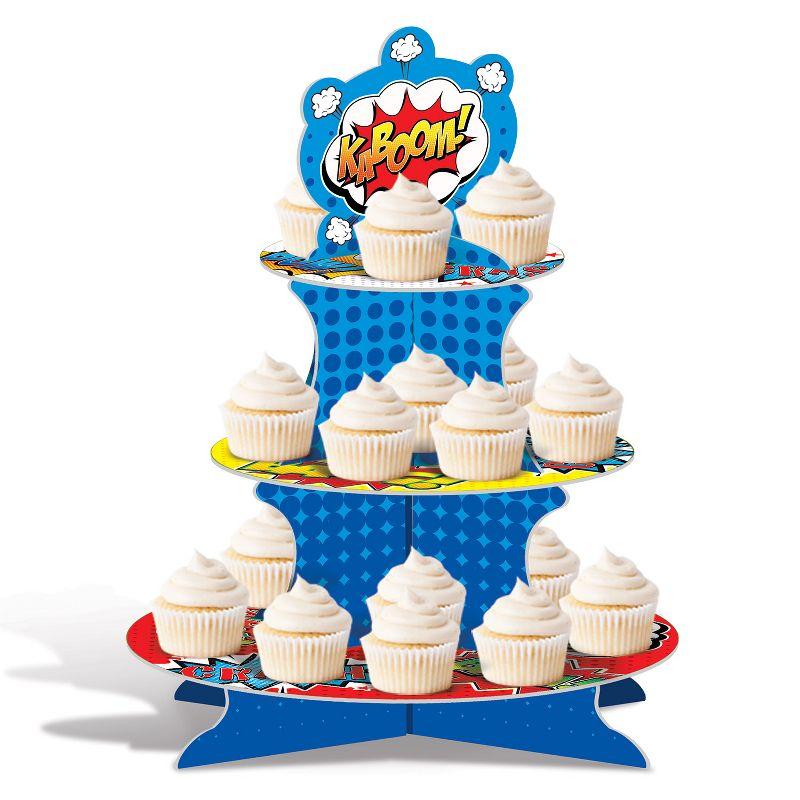 Beistle Hero Cupcake Stand, 16", (1/Pkg) Multicolored