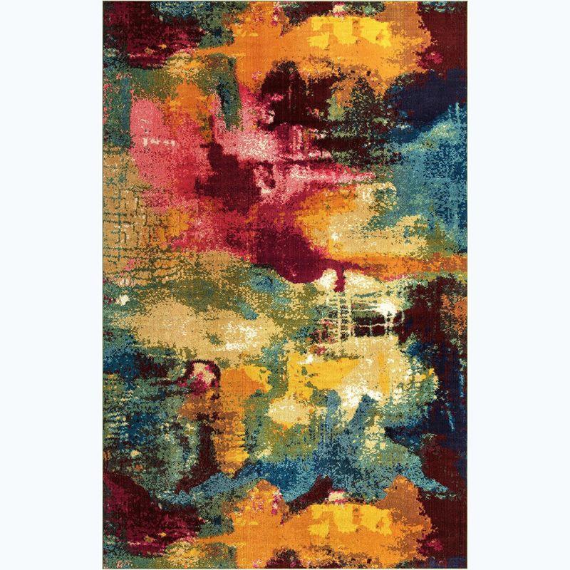 Unique Loom Estrella Collection Area Rug - Barris (10' 6" x 16' 5" Rectangle Multi/Beige)