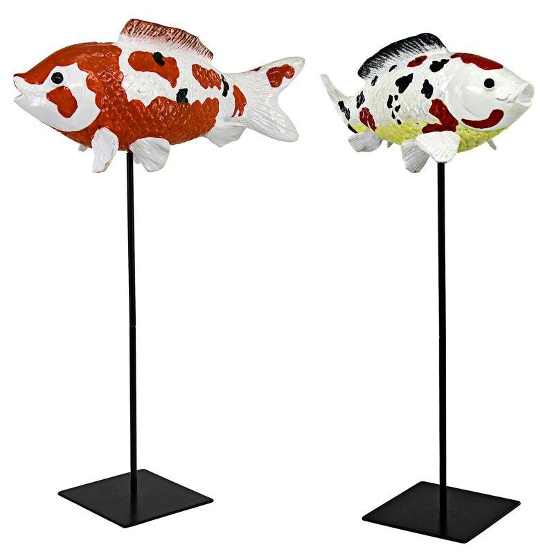 Japanese Floating Koi Animals Figurines & Sculptures