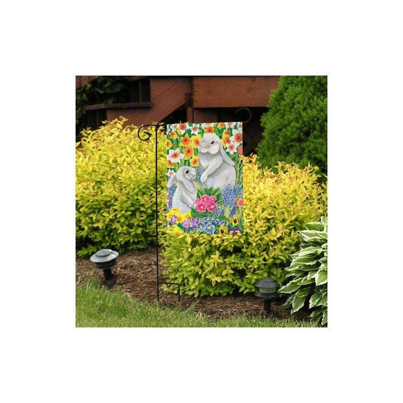 Briarwood Lane Spring Friends Bunnies Garden Flag Easter Floral R