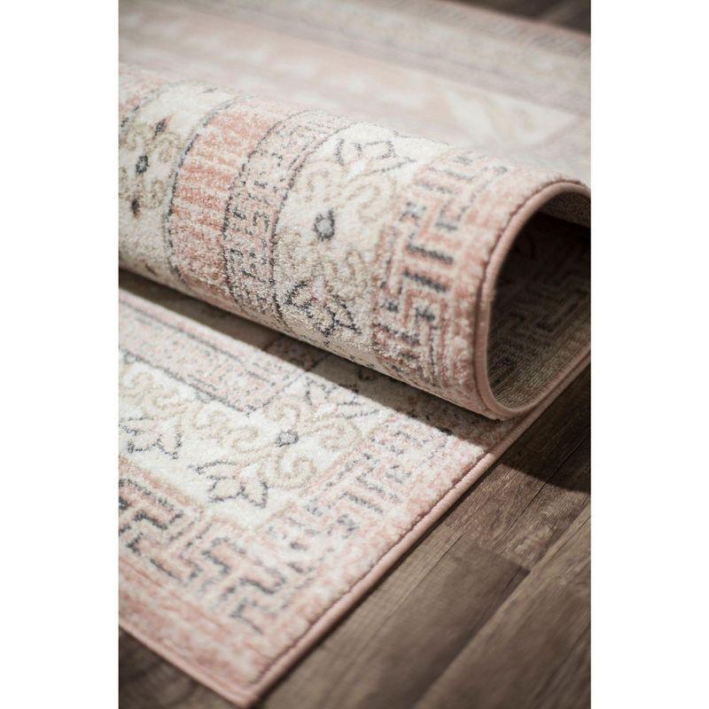 Rugs America Harper Pink Transitional Vintage Area Rug