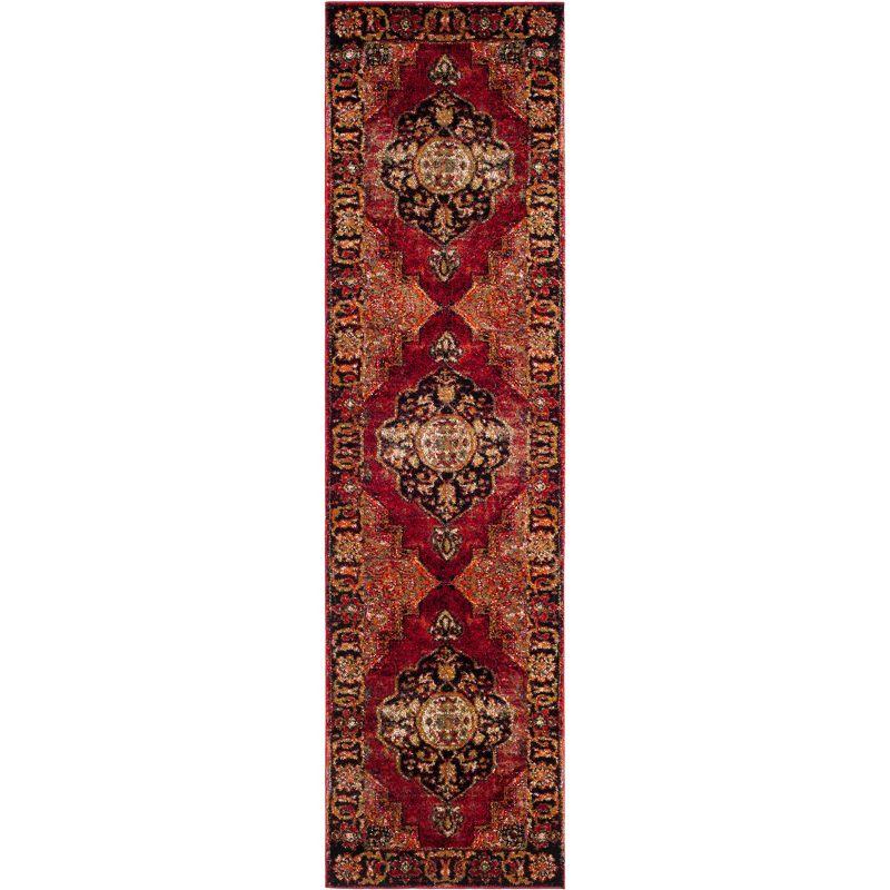 Vintage Hamadan VTH219 Power Loomed Indoor Runner Rug - Red/Multi - 2'3"x18' - Safavieh