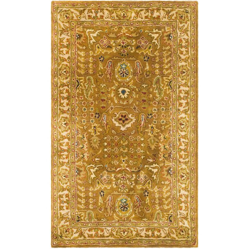 Chattooga Oriental Hand-Tufted Wool Gold Area Rug