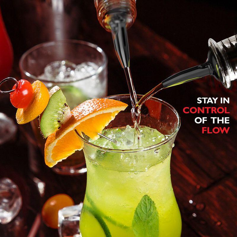 Joytable 16 Piece Stainless Steel Cocktail Shaker Bar Tool Set With Stand