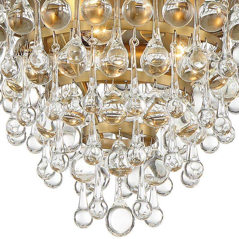 Calypso 3-Light Polished Chrome Crystal Flush Mount