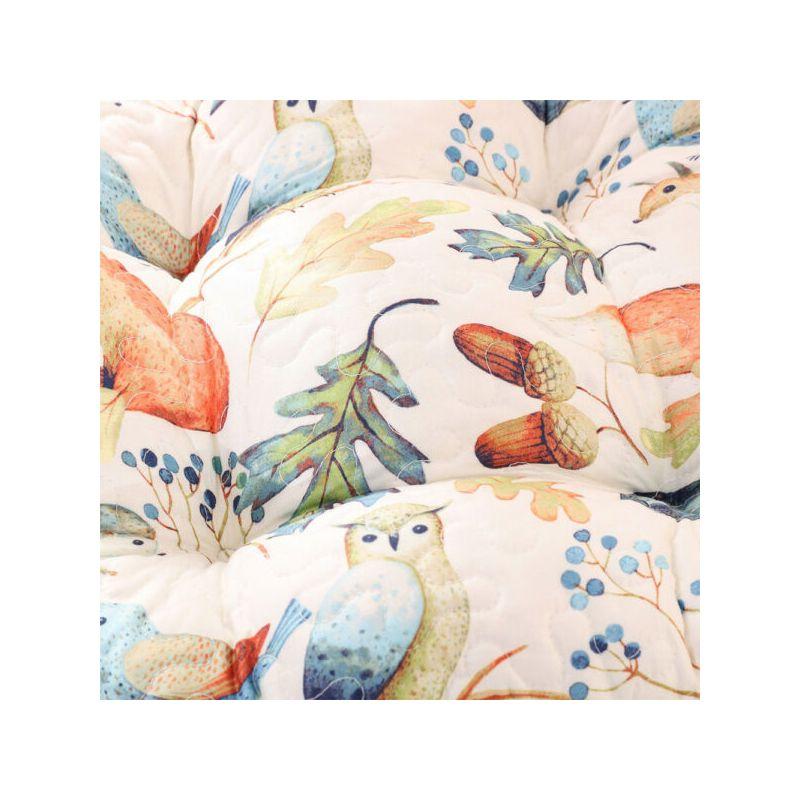 Barefoot Bungalow Quilted Reversible Indoor Chair Pad Cushion