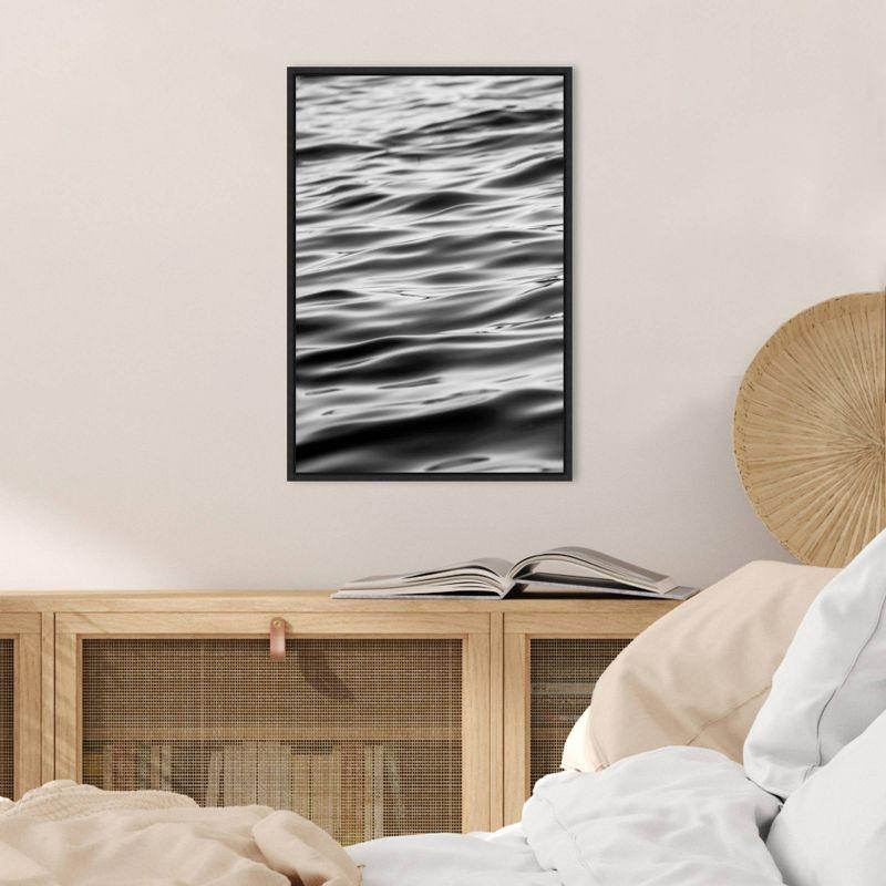 16" x 23" Surface by Design Fabrikken Framed Canvas Wall Art - Amanti Art: Modern Monochromatic Decor