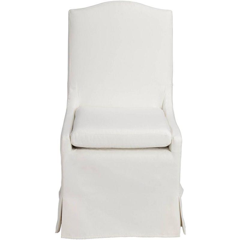 55 Downing Street Juliete Peyton Pearl Slipcover Dining Chair