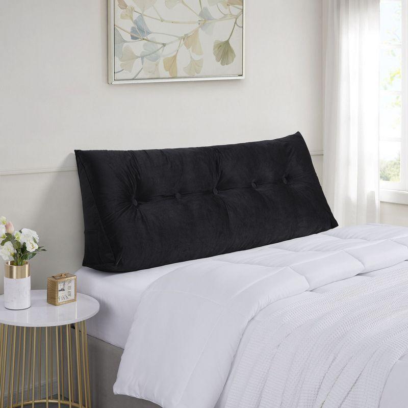 Sweet Home Collection Bed Wedge And Gap Filler Pillow For Headboard With Side Pockets By Sweet Home Collection