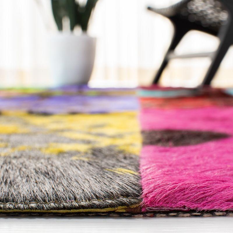 Studio Leather STL165 Hand Woven Area Rug - Black/Multi - 5'x8' - Safavieh.